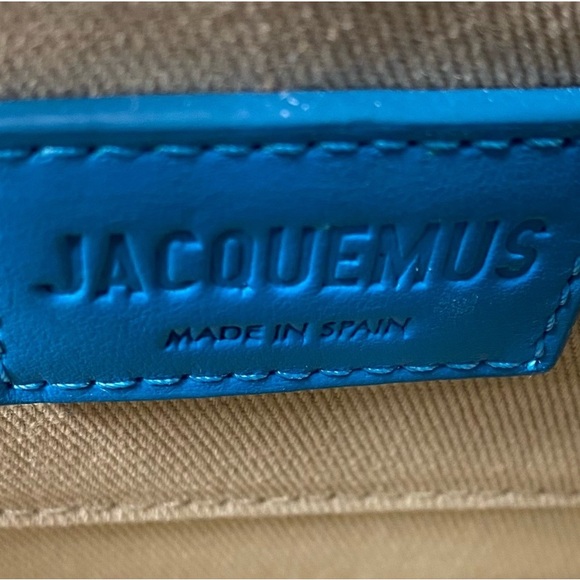 Jacquemus Le Grand Rond (LARGE ROUND) Blue Leather Bag NWT & Authentic - Picture 12 of 17